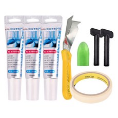 와이넷 SAFE 백색 실리콘 100ml x 3p + 실리콘 제거기 + 알뜰전용짜개 2p + 미니헤라 + 마스킹테이프 2p, 1세트