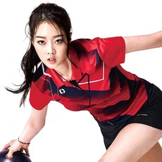 패기앤코 여성용 그래픽 폴로 반팔 티셔츠 ST-2479