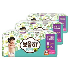 보솜이 2015년형 프리미엄 천연코튼 밴드형 기저귀 여아용, 특대형(XL), 120매