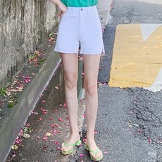 화이트진반바지