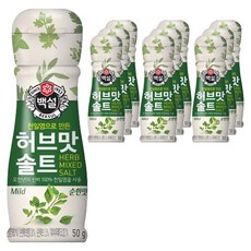 백설 허브맛 솔트 순한맛, 50g, 10개