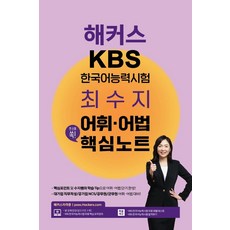 해커스 KBS한국어능력시험 최수지 어휘·어법 핵심노트:KBS 한국어능력시험 무료 핵심 요약강의, 챔프스터디