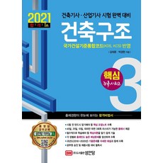 [성안당]2021 건축구조 - 건축기사.건축산업기사 대비 핵심시리즈 3, 성안당