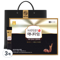 종근당 녹용홍삼 애니타임 골드, 30회분, 300ml, 3개