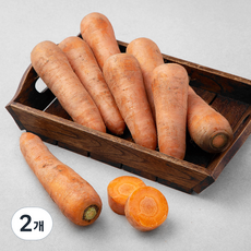 국내산 유기농 당근, 1kg, 2개 1kg, 2개