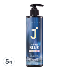 제이숲 컬러제이 오로라 보색 샴푸 블루 플로럴 머스크향, 380ml, 5개