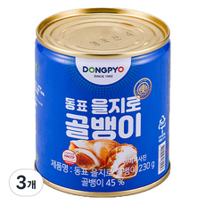 동표을지로 골뱅이 통조림, 230g, 3개