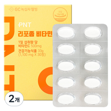 GC녹십자웰빙 PNT 리포좀 비타민C 1100mg 30정, 2개