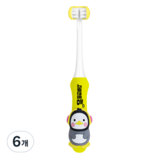 베이비 펭수 3D 키즈 칫솔, 6개, 1개입