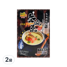 金錢豹 日式茶碗蒸蛋粉, 20g x 2入, 多種口味可選, 40g, 2袋