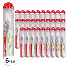 크리오 덴티메이트 멀티케어 플러스 초극세모 칫솔 30p 세트, 30개입, 6세트