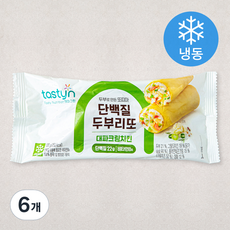 테이스틴 단백질 두부리또 대파크림치킨 (냉동), 130g, 6개