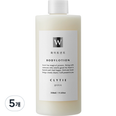 화이트센트 향기좋은 모이스처 바디로션 클리티에, 5개, 350ml