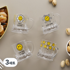 이플스토리 스마일 홈술 핸들소주잔 60ml 4종 세트, 4개입, 3세트