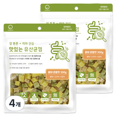 굿데이 맛있는 유산균껌 강아지 간식, 황태 혼합맛, 300g, 4개