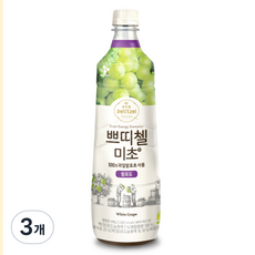 쁘띠첼 미초 청포도, 3개, 900ml