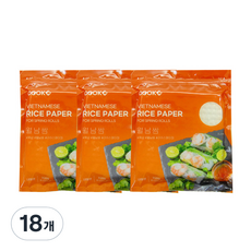 쿡샵 월남쌈 라이스페이퍼 사각, 300g, 18개