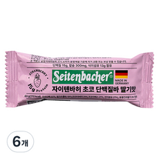 자이텐바허 초코 단백질바 딸기맛, 60g, 6개