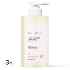 살림백서 매터니티 데미지케어 임산부 탈모증상완화 트리트먼트, 500g, 3개