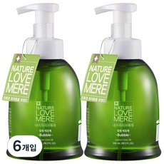 네이쳐러브메레 젖병 세정제 거품 용기, 550ml, 6개