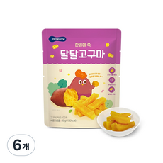 베베쿡 한입에 쏙 달달고구마 60g, 6개 - 베베쿡고구마퓨레