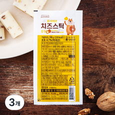 끌레베르 치즈스틱 호두, 98g, 3개