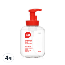 비앤비 거품형 용기 젖병세정제, 450ml, 4개