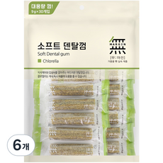 무마진 강아지 소프트 덴탈껌 대용량 30p, 클로렐라, 270g, 6개