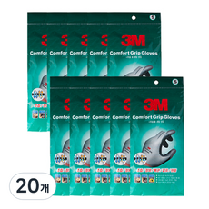 3M 舒適型止滑工作手套 S, 灰色, 20雙