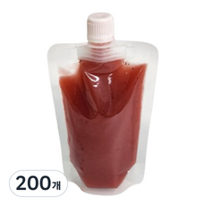 휴고잉 투명 스파우트 파우치 9파이 200ml, 1개입, 200개