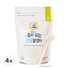 그린원푸드 죽이되는 찹쌀알갱이 이유식용쌀, 4개