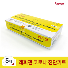 래피젠 코로나 자가 진단 키트 G69RHSB1 2p, 2개입, 5개