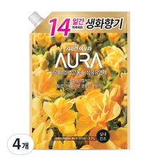 아우라 프리미엄 섬유유연제 페어 앤 프리지아 리필