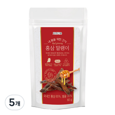 紅參乾紅參，給我身體自然美的零食, 60g, 5個