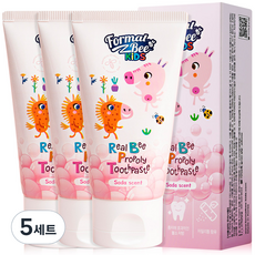 포멀비 키즈 리얼 비프로폴리 치약 소다향 3p, 60g, 5세트