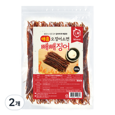 해야미 매콤 빼빼징어 오징어소면, 200g, 2개