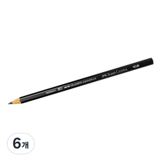 FABER-CASTELL 輝柏 水彩黑鉛鉛筆 117806, 6B, 6個