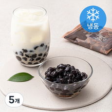 스노윗 타피오카펄 리얼흑당 (냉동), 120g, 5개