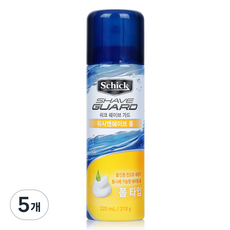쉬크 쉐이브가드 워시 앤 쉐이빙폼, 210g, 5개
