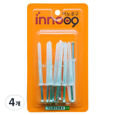 이노공구 콘크리트 칼블럭 나사못 일체형 10p NIT605, 4개