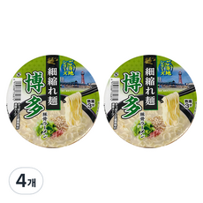 멘노스나오시 하카타 돈코츠 컵라멘 103g, 4개