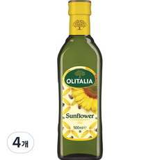 올리타리아 해바라기유, 500ml, 4개