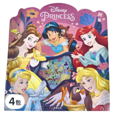 Disney Princesses 迪士尼公主 閃亮貼紙包 50張, 4包