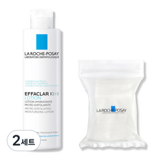 라로슈포제 에빠끌라 K+토너 200ml + 비건 화장솜 30매, 2세트