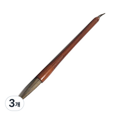 七星堂烏毛細軟筆書法毛筆, 12號, 3個