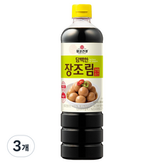 몽고간장 담백한 장조림 간장소스, 3개, 840ml