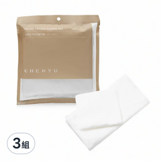 CHENYU 辰昱 柔順毛巾浴巾旅行組, 單色, 3組, 植物纖維, 親膚舒適, 方便攜帶