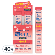 종근당 깨노니 납작복숭아 숙취해소스틱, 18g, 40개