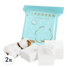 妍淨 水針布化妝棉，COTTON PAD, 600片, 2包