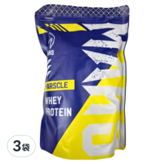 MARS 戰神 MARSCLE 乳清蛋白飲, 濃縮乳清蛋白, BCAA 5G, 500g, 3袋